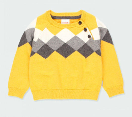 Suéter con rombos y pantalón tirantes 713113 - Ceremonias Anny