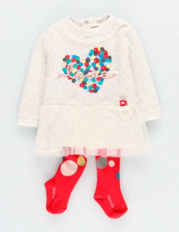 Vestido bebé con corazón 141051 - Ceremonias Anny