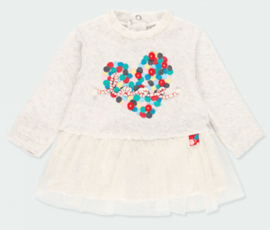 Vestido bebé con corazón 141051 - Ceremonias Anny