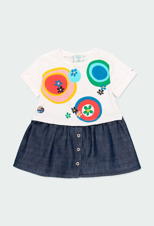 Vestido bebe mezclilla 224109 - Ceremonias Anny