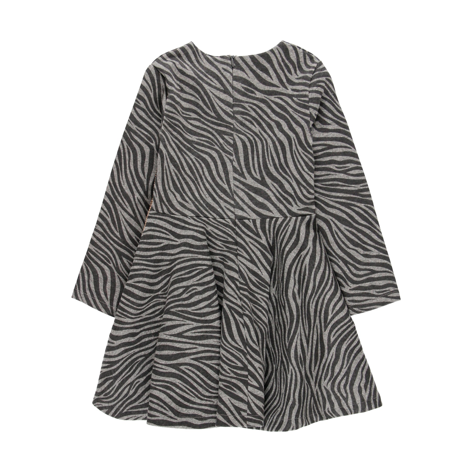 Vestido cebra gris 725015 - Ceremonias Anny