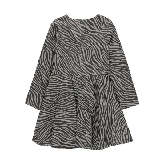 Vestido cebra gris 725015 - Ceremonias Anny