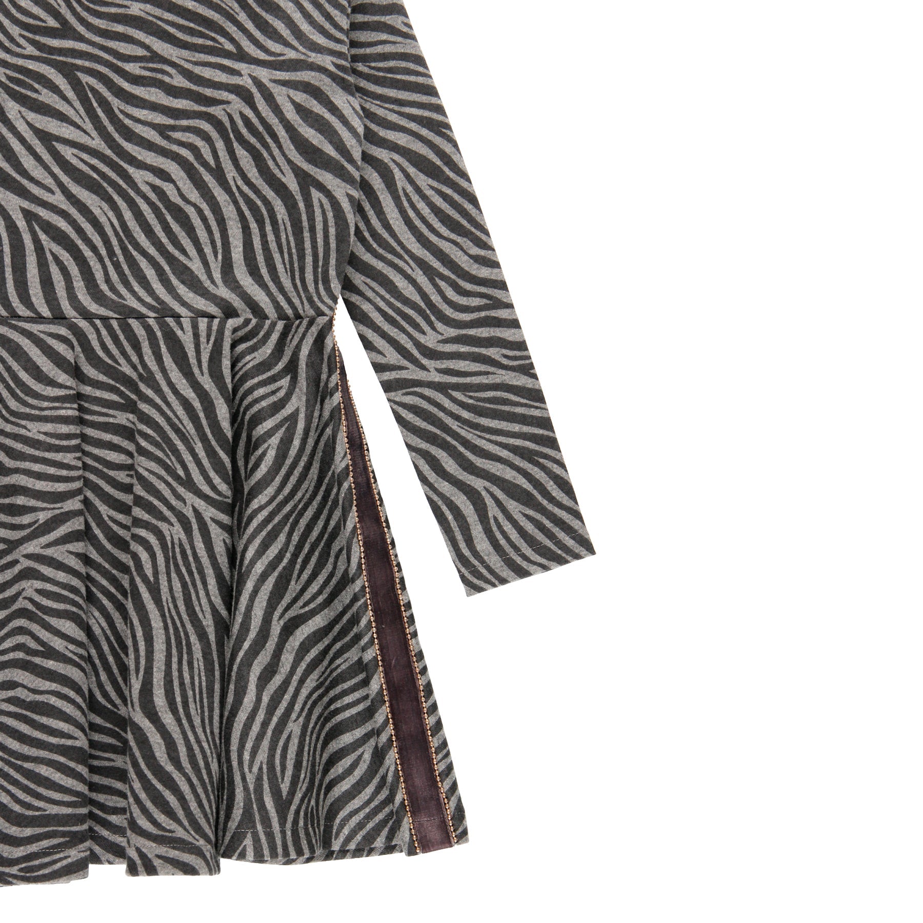 Vestido cebra gris 725015 - Ceremonias Anny