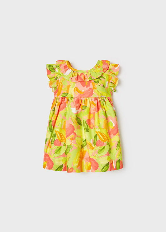 Vestido Coral con verde limón 1916