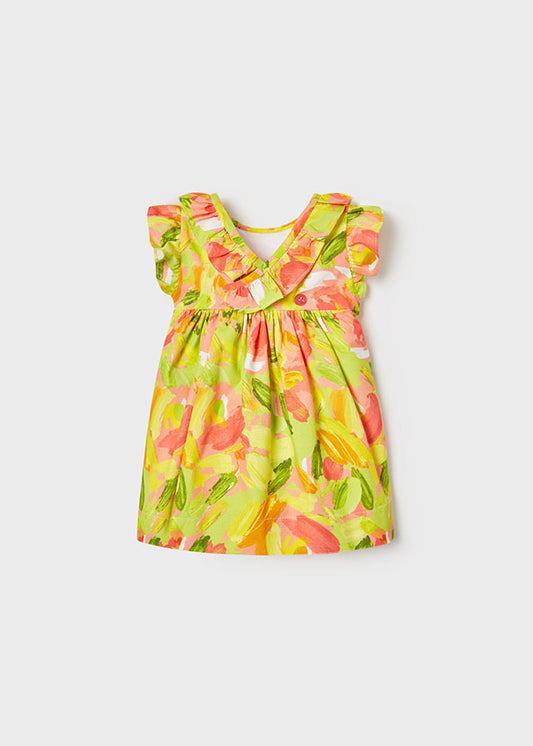 Vestido Coral con verde limón 1916