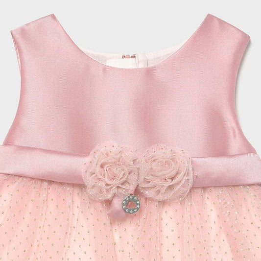 Vestido rosa pastel sin mangas. 1963 - Ceremonias Anny