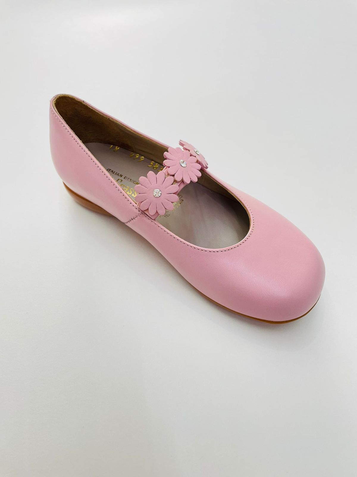Zapato niña con flores - Ceremonias Anny